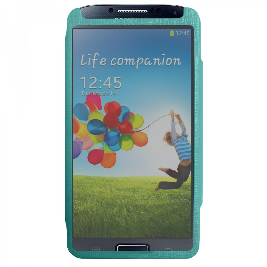 Samsung Galaxy S4 I9500 KAIYUE Tam Camlı Cüzdan ve Standlı Kılıf