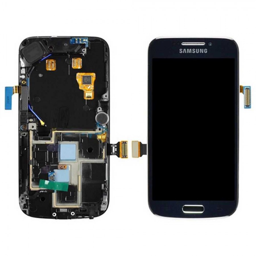 Samsung Galaxy S4 Zoom C101 LCD Ekran Dokunmatik Çıtalı - Siyah