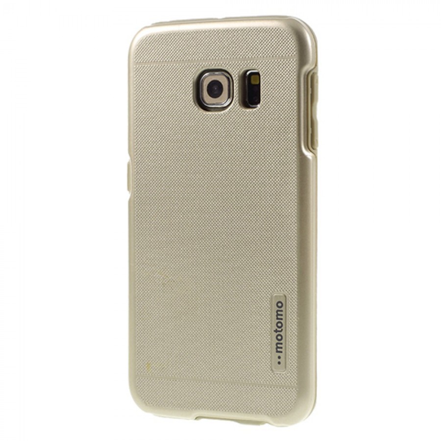 Samsung Galaxy S6 EDGE Plus G928 Kılıf Motomo Sert Arka Kapak Gold