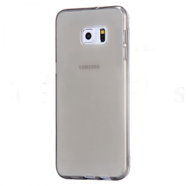 Samsung Galaxy S6 (G920) Kılıf Soft Silikon Şeffaf-Siyah Arka Kapak…