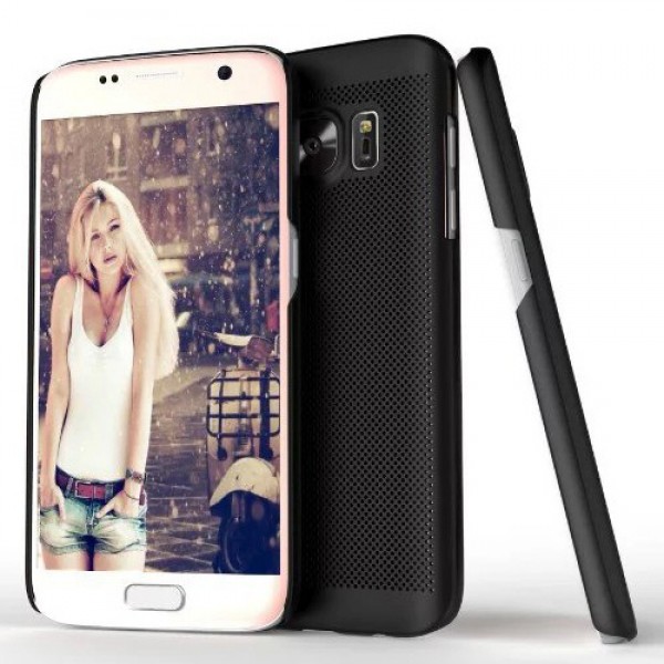 Samsung Galaxy S7 (G930) Loopee Point Sert Arka Kapak Siyah