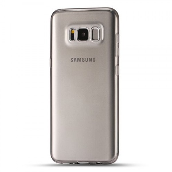 Samsung Galaxy S8 Kılıf Soft Silikon Şeffaf-Siyah Arka Kapak…