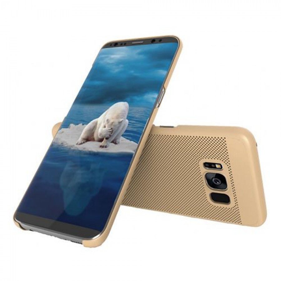 Samsung Galaxy S8 Plus Loopee Point Sert Arka Kapak Gold