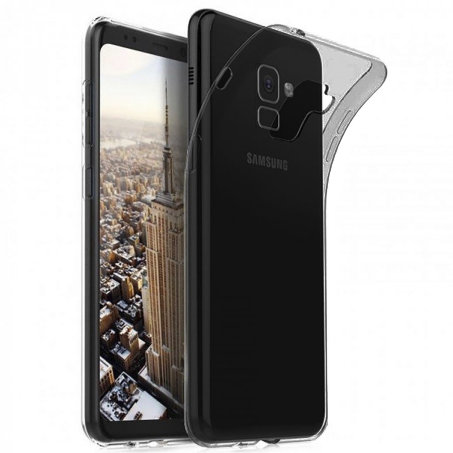 Samsung Galaxy S9 Kılıf Soft Silikon Şeffaf-Siyah Arka Kapak