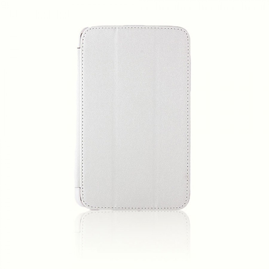 Samsung Galaxy Tab 3 T210 7" Katlanır Standlı Kılıf Beyaz
