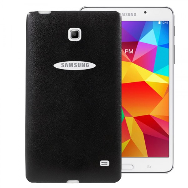 Samsung Galaxy Tab 4 T230 7" Kılıf Deri Dokulu Silikon Arka Kapak S…