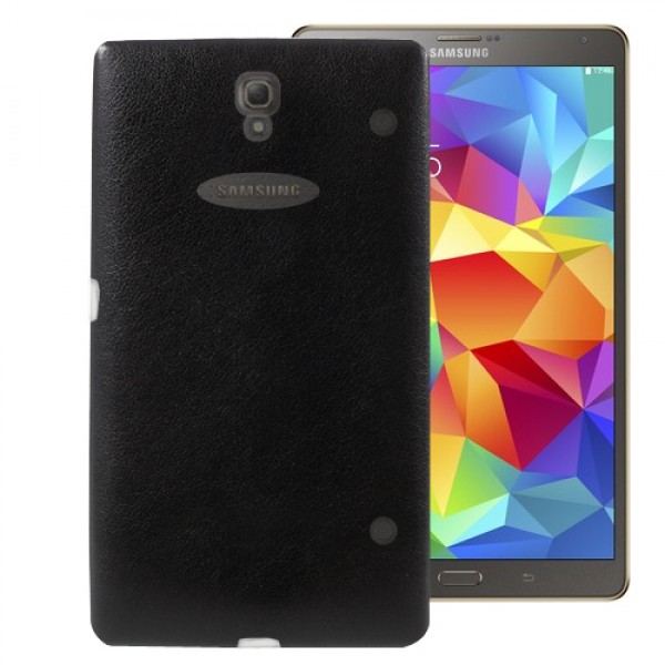 Samsung Galaxy Tab S T700 8.4" Kılıf Deri Dokulu Silikon Arka Kapak…