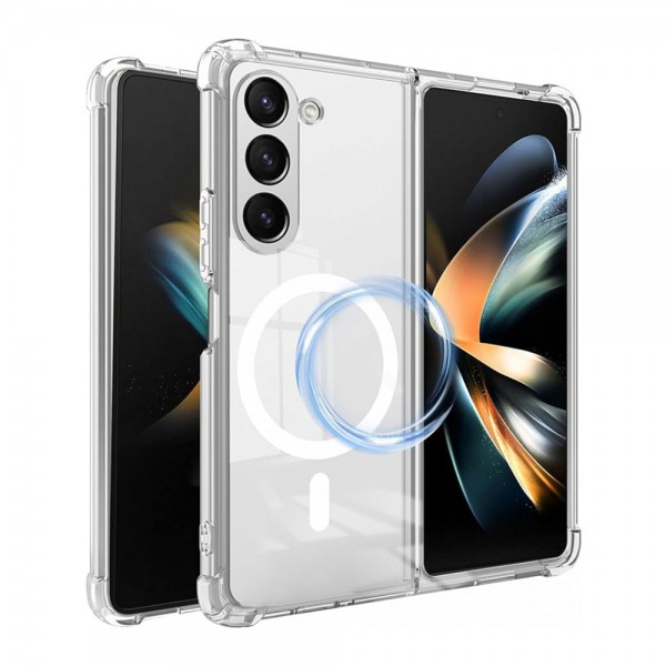 Samsung Galaxy Z Fold6 Kılıf Magsafe Özellikli Şeffaf Silikon Kapak…