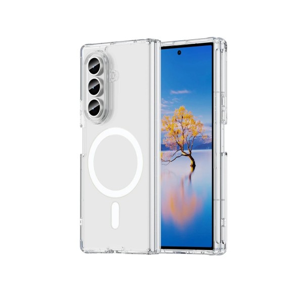 Samsung Galaxy Z Fold7 Kılıf Magsafe Özellikli Şeffaf Silikon Kapak…