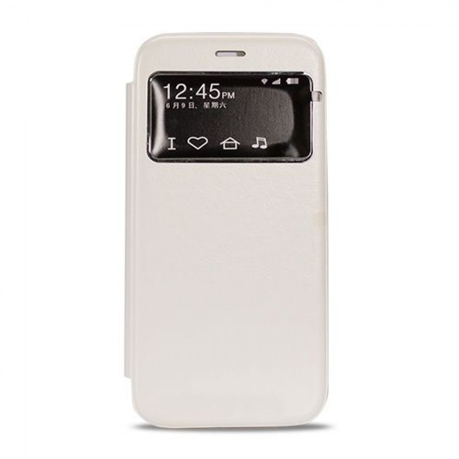 Samsung I9300 S3 Yan Kapaklı Tiger Pad Kılıf Beyaz