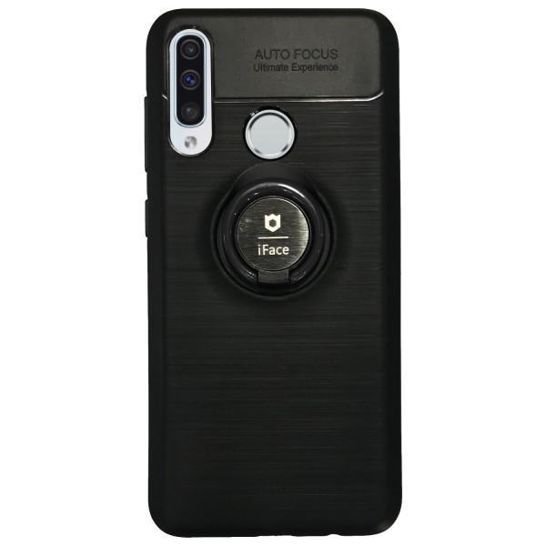 Samsung M30 (M305) New iFace Yüzük Tutuculu Arka Kapak Halka-Siyah…