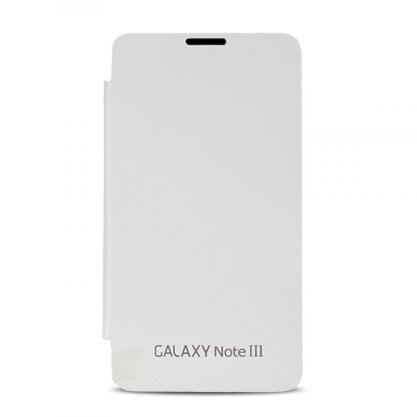 Samsung N9000 Note 3 Flip Cover Kılıf Beyaz
