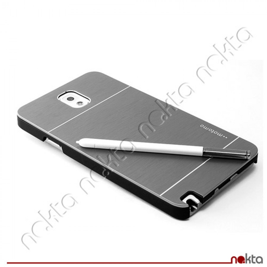 Samsung Note 4 N910 Metal Arka Kapak Motomo Gri Samsung Note 4 N910 Metal Arka Kapak Motomo Gri