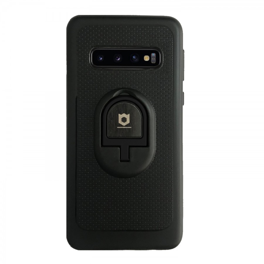 Samsung S10 (G973) iFace Yüzük Tutuculu Arka Kapak Halka-Siyah