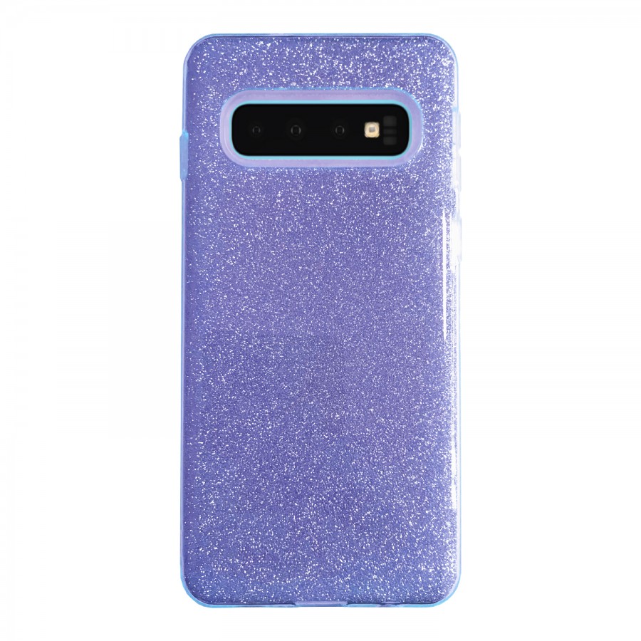 Samsung S10 Plus (G975) 3in1 Simli Silikon Arka Kapak Mor