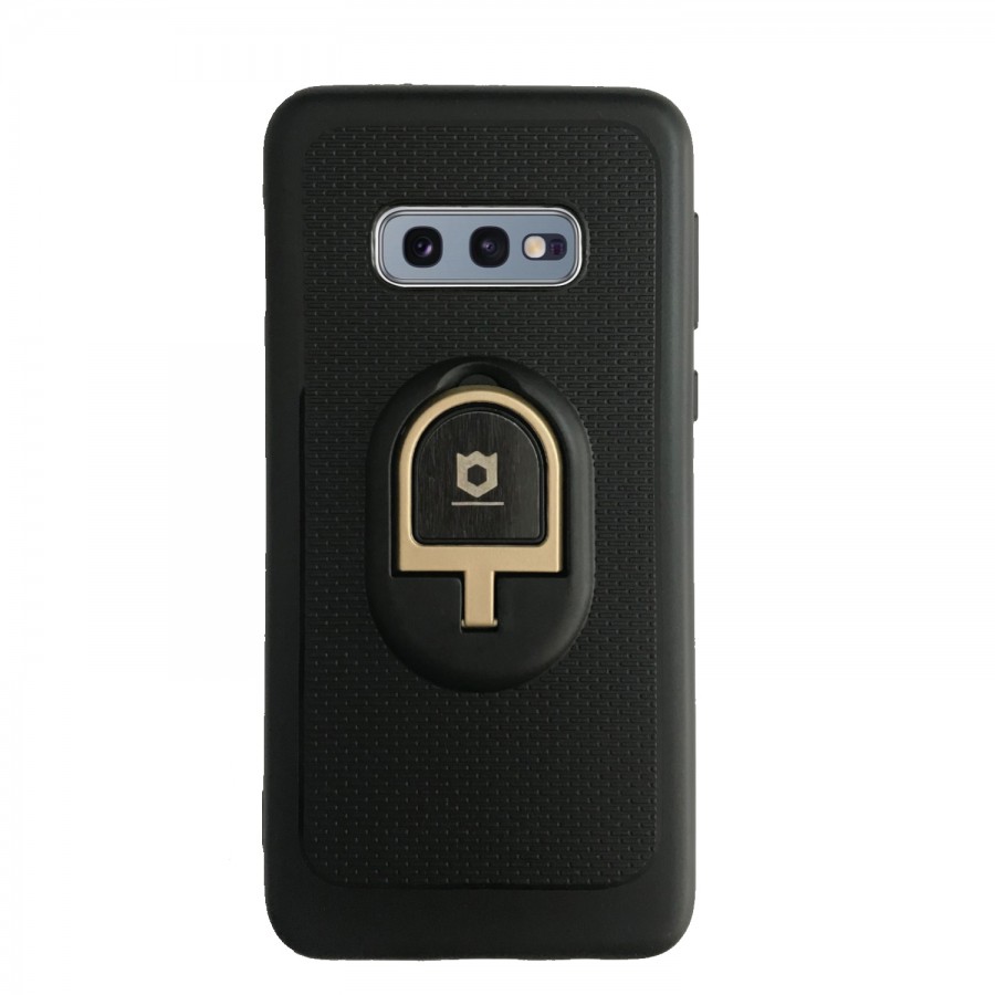 Samsung S10E (G970) iFace Yüzük Tutuculu Arka Kapak Halka-Gold