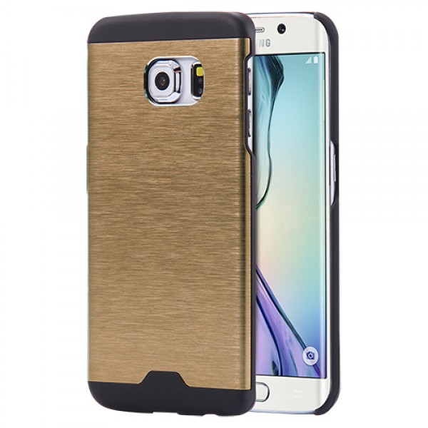 Samsung S6 G920 Metal Arka Kapak Motomo Gold