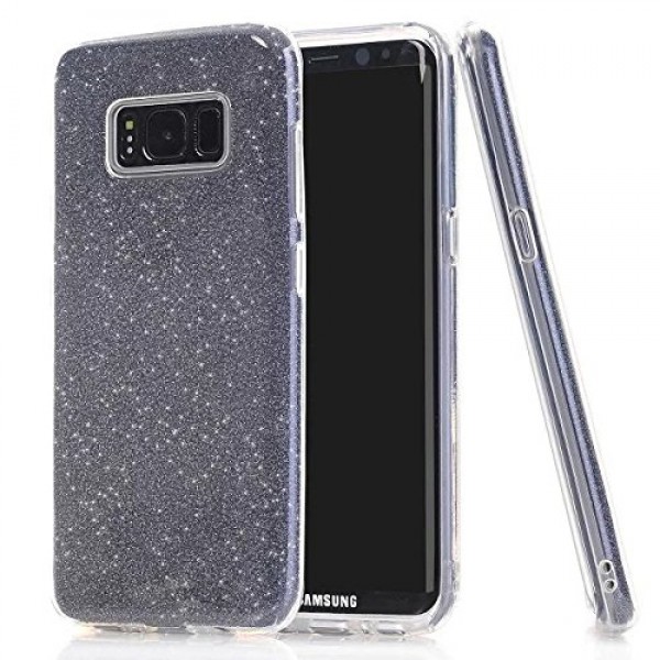 Samsung S8 Plus (G955) 3in1 Simli Silikon Arka Kapak Siyah…