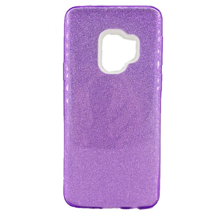 Samsung S9 (G960) 3in1 Simli Silikon Arka Kapak Mor