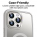 Shaza iPhone 14 Pro / iPhone 14 Pro Max Safir Kamera Lens Koruyucu 3lü Set