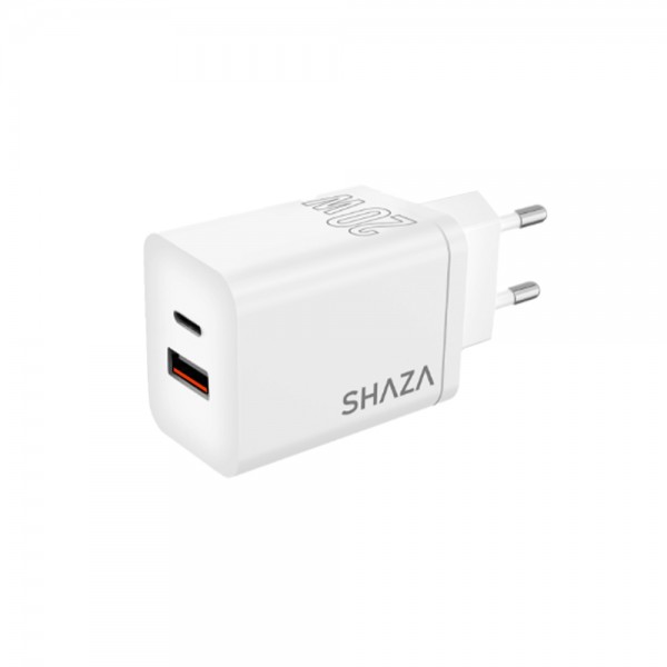 Shaza SG2501 20W USB QC3.0 + Type-C PD Şarj Adaptörü…