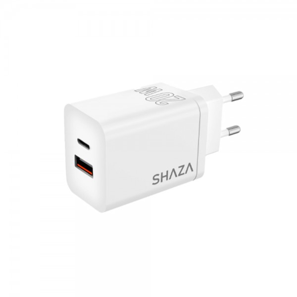 Shaza SG2501 20W USB QC3.0 + Type-C PD Şarj Adaptörü