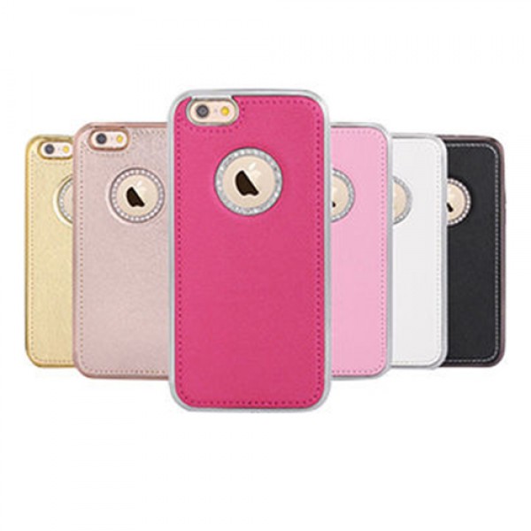 Shengo iPhone 6 Taşlı Arka Kapak ve Bumper Diamond Series Pembe…