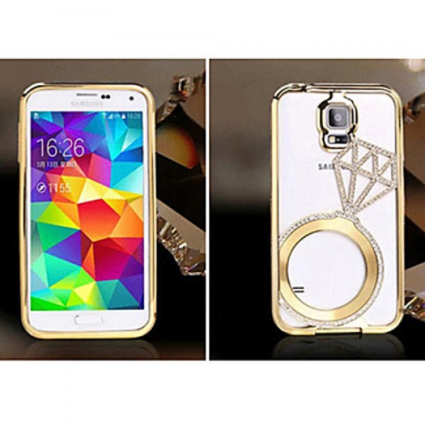 Shengo S5 G900 TekTaşlı Metal Diamond Series Kılıf Gold…