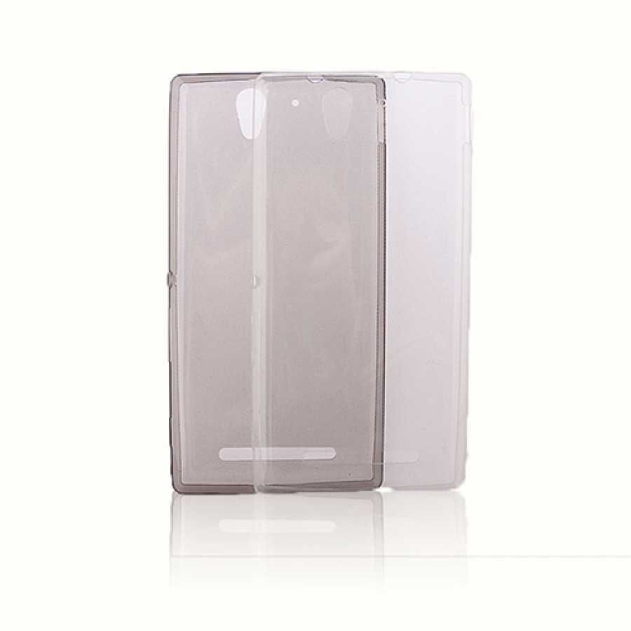 Sony Xperia C3 Kılıf Soft Silikon Şeffaf Arka Kapak