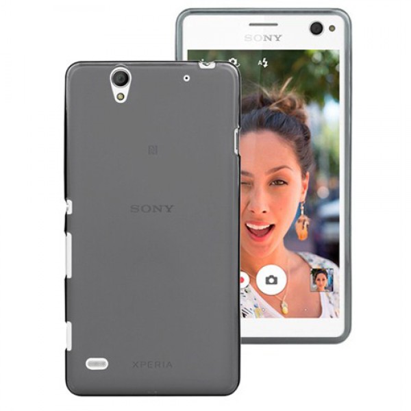 Sony Xperia C4 Kılıf Soft Silikon Şeffaf-Siyah Arka Kapak…