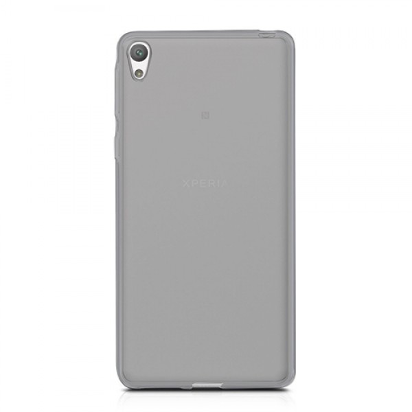 Sony Xperia E5 Kılıf Soft Silikon Şeffaf-Siyah Arka Kapak…