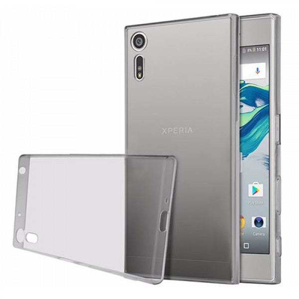 Sony Xperia XZ Kılıf Soft Silikon Şeffaf-Siyah Arka Kapak&hellip;