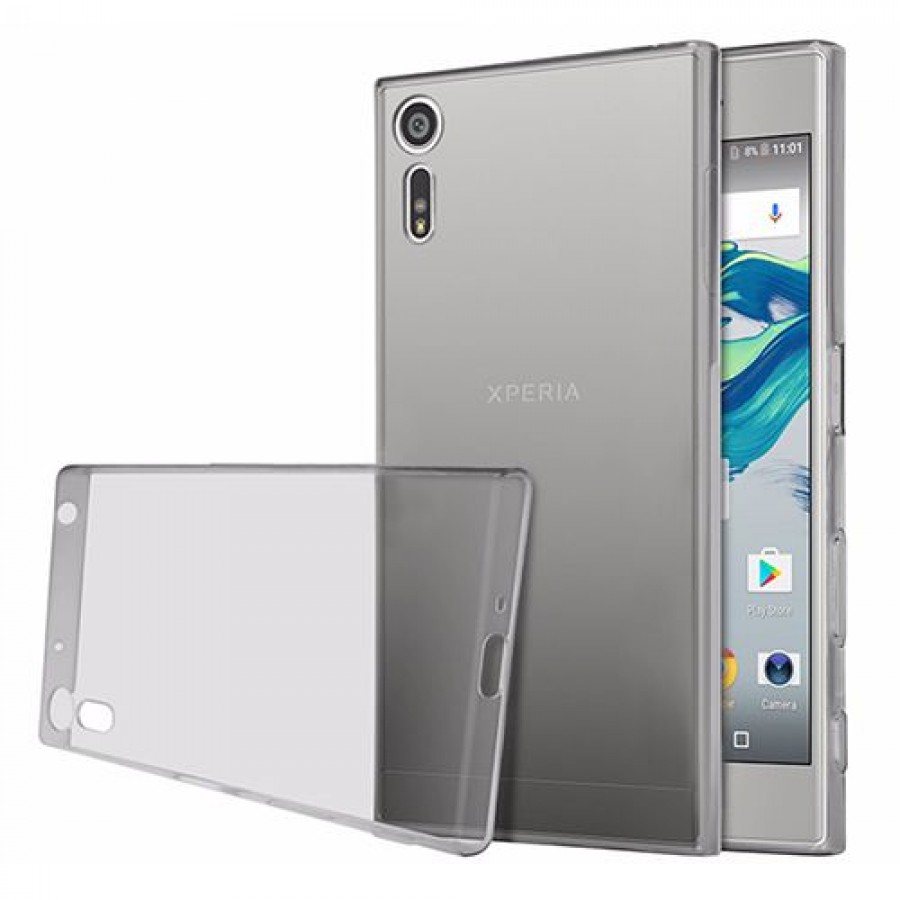 Sony Xperia XZ Kılıf Soft Silikon Şeffaf-Siyah Arka Kapak Sony Xperia XZ Kılıf Soft Silikon Şeffaf-Siyah Arka Kapak
