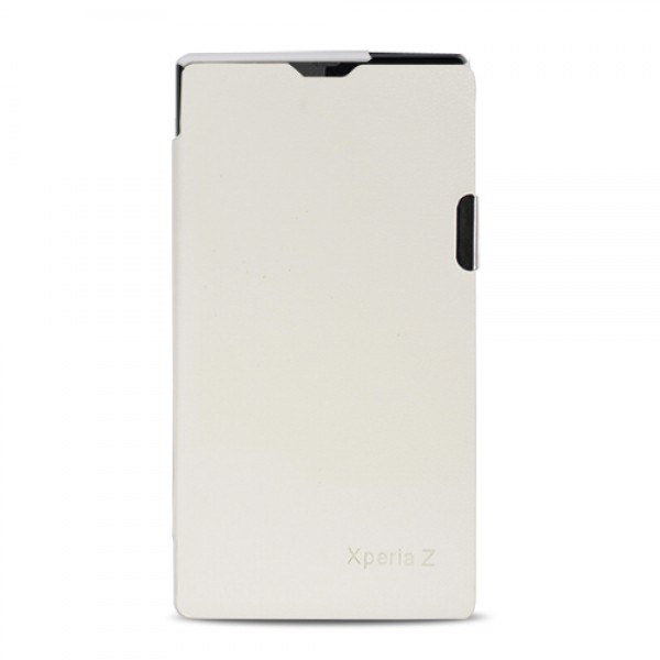 Sony Xperıa Z L36H Mıknatıslı Flip Case Kılıf Beyaz…
