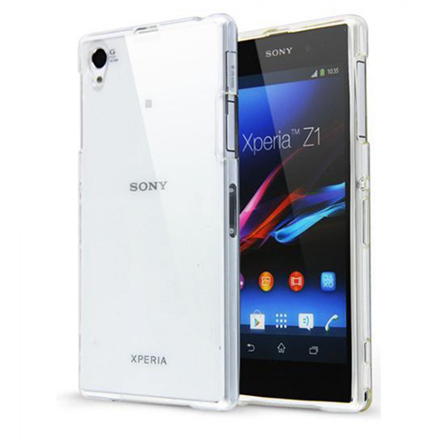Sony Xperia Z1 Kılıf Soft Silikon Şeffaf Arka Kapak