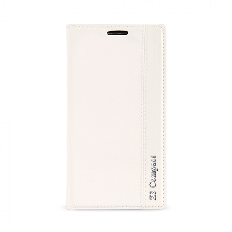 Sony Xperia Z3 Compact Gizli Mıknatıslı Magnum Kılıf Beyaz