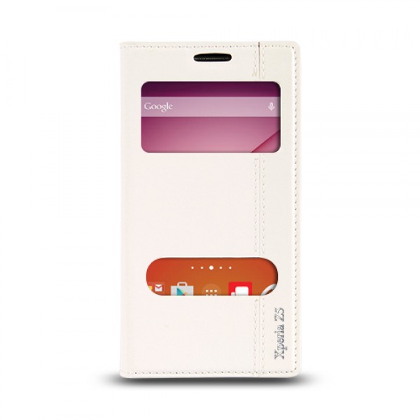 Sony Xperia Z4 Gizli Mıknatıslı Pencereli Magnum Kılıf Beyaz…