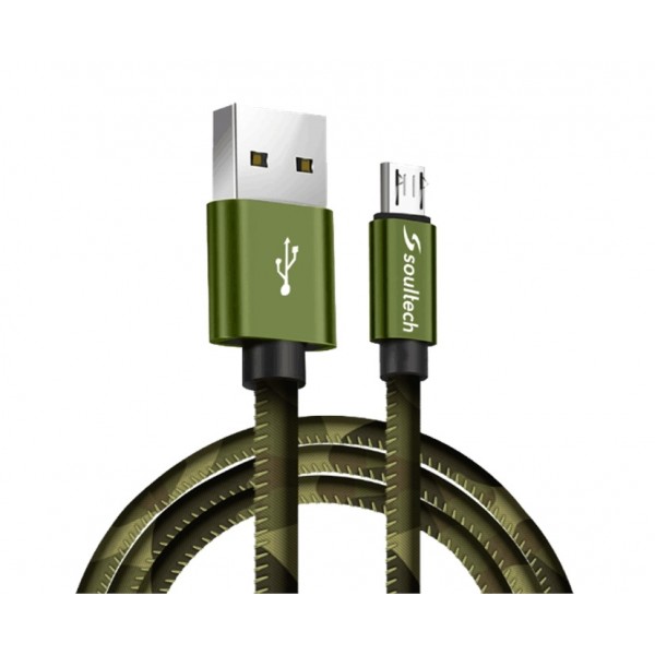 Soultech DK030 Micro USB 2A Metal Başlı Örgü Data ve Şarj Kablosu…