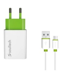 Soultech SC113B 2.1A Type-C Kablolu Şarj Aleti Set