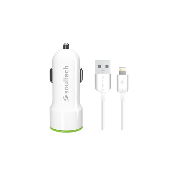 Soultech SC322B Lightning Kablolu Araç içi Şarj Aleti Set…