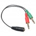 Syrox C119 3.5mm Kulaklık ve Mikrofon Ayırıcı Kablo
