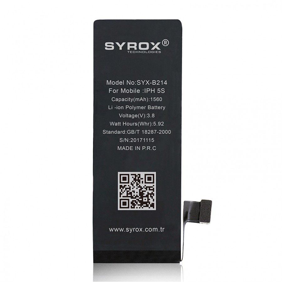 Syrox B214 iPhone 5s Batarya 1560 mAh