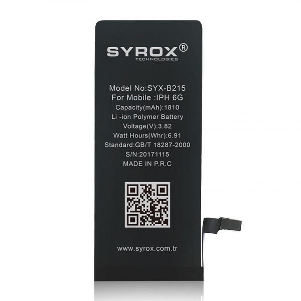 Syrox B215 iPhone 6 Batarya 1810 mAh…