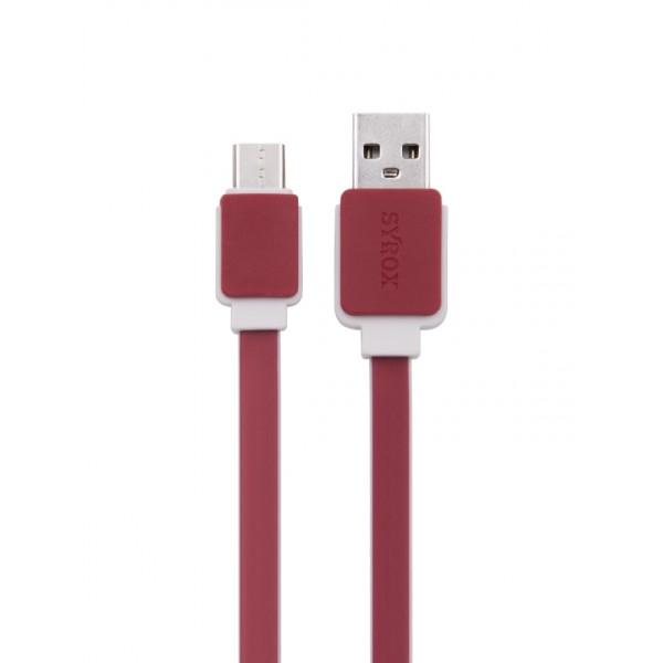 Syrox C64 Type-C USB Şarj ve Data Kablo 2.0A 1.2mt Kırmızı…