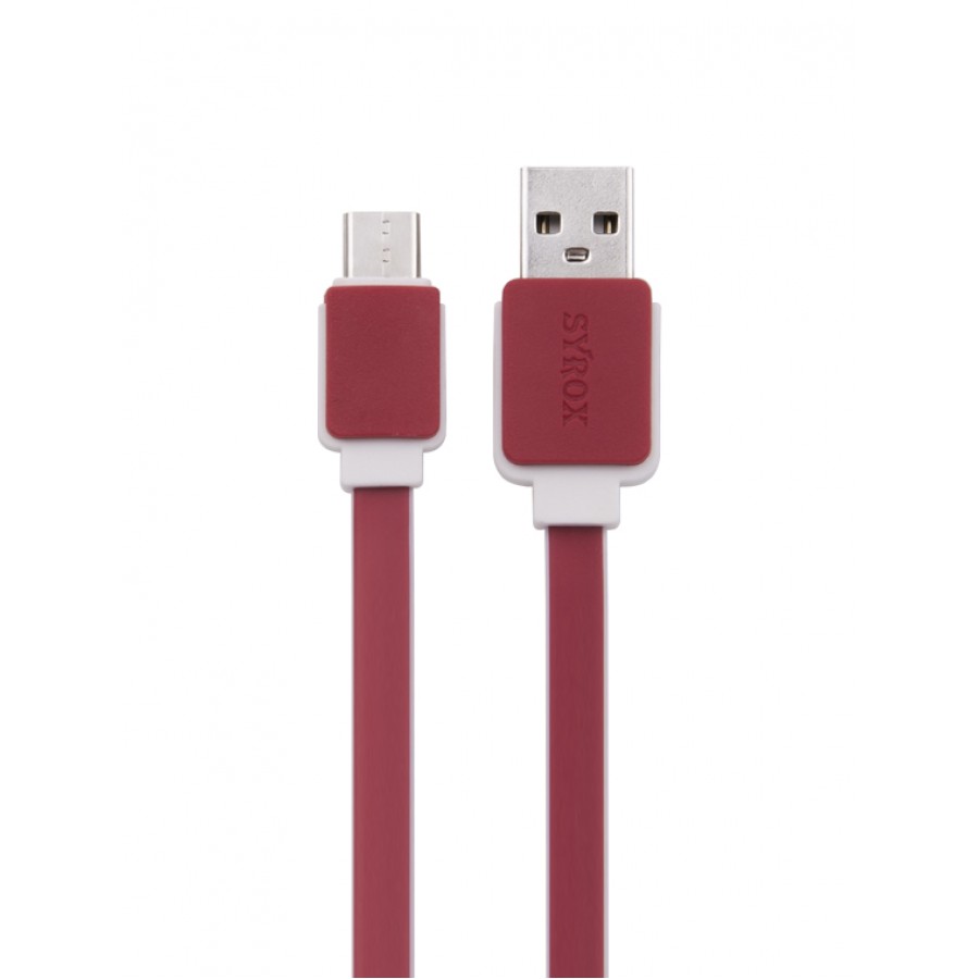 Syrox C64 Type-C USB Şarj ve Data Kablo 2.0A 1.2mt Kırmızı