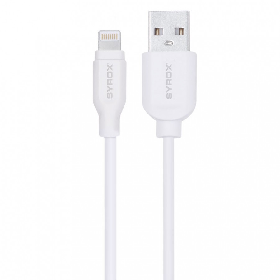 Syrox C85 Lightning USB Şarj ve Data Kablosu 2.0A 1mt Beyaz