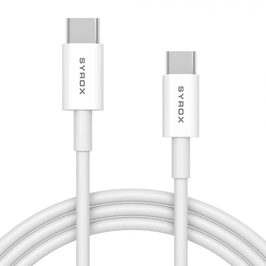 Syrox C94 Type-C to Type-C 3A Hızlı Şarj ve Data Kablosu 1mt