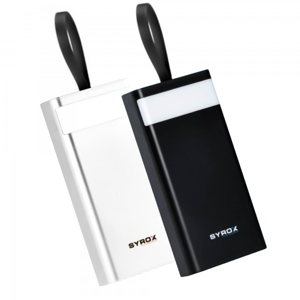 Syrox PB115 30000 mAh Powerbank Aydınlatma Fenerli…