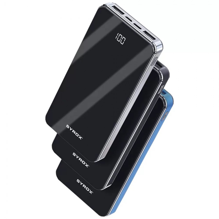 Syrox PB121 10000 mAh Powerbank Led Ekranlı Taşınabilir Batarya Syrox PB121 10000 mAh Powerbank Led Ekranlı Taşınabilir Batarya