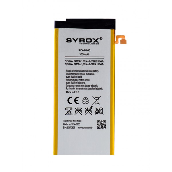 Syrox Samsung Galaxy A8 (BA800) Batarya 3050 mAh B160…